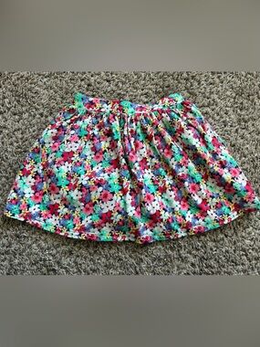 Carters Toddler Girl Floral A-Line Mini Skirt in Multi-Color